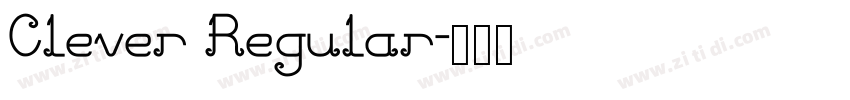 Clever Regular字体转换